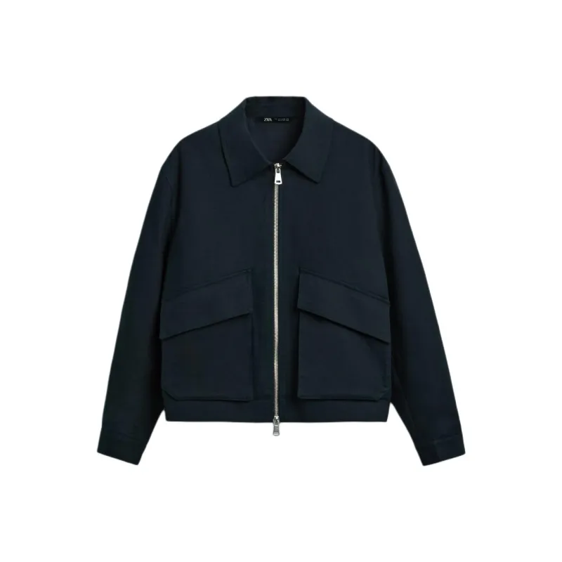 ZARA Jackets Coats Men's Sea Blue-0