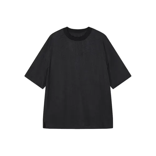 CROQUIS Black Thread T Shirt Men's 001 Jet Black