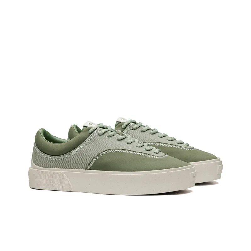 EQLZ EQUALIZER Fault 22 Slip Resistant, Abrasion Resistant, Breathable Low Top Skateboard Shoes Unisex Bamboo Green-1
