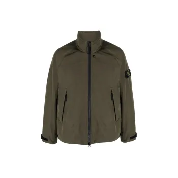 STONE ISLAND Compass motif Zip up Windbreaker