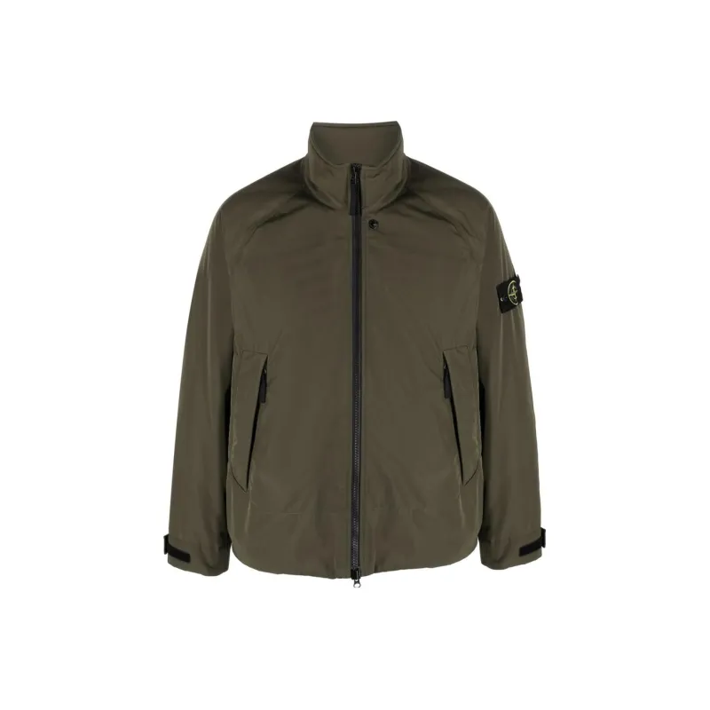 STONE ISLAND Compass motif Zip up Windbreaker-0
