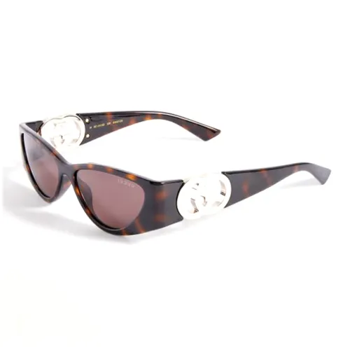 GUCCI Acetate Cat Eye Sunglasses Unisex Tortoiseshell