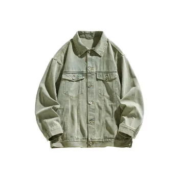 MIIOW Denim Jacket Unisex Yellow Mud