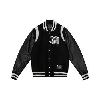 Mitchell & Ness x Mastermind JAPAN Baseball Jacket Unisex Black