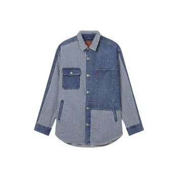 Levi's Denim Jacket Men's Blue White
