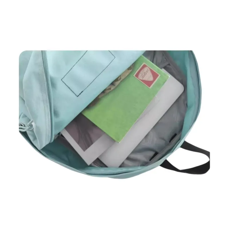 JanSport Polyester Backpack Medium Size Unisex Cyan-3