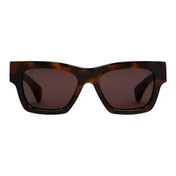 GUCCI Acetate Square Sunglasses Women's Brown