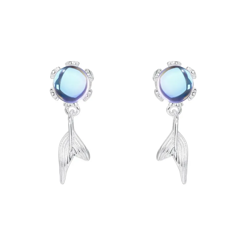 OGDAID S925 Silver Stud Earrings Women's-0