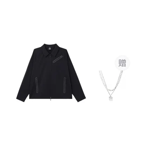 jacket with standing collar just don jacket