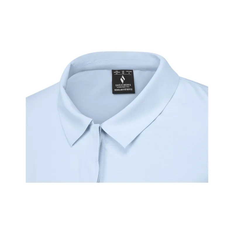 Skechers Comfort Sports Series SS25 Polo Shirt Women's Arctic Ice Blue 03JF-2