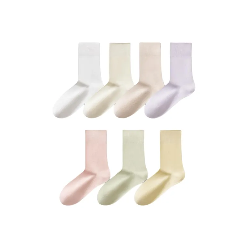Temooues Mid Calf Socks Women's Combo Set-19