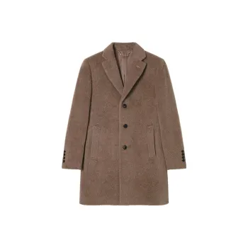 DAVID NAMAN Coats Men Brown