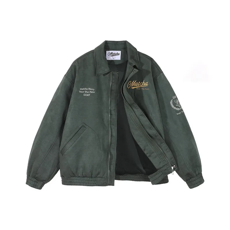 MATCHA STORY Velvet feel Coat Unisex-9