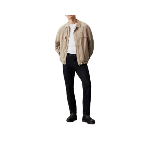 CALVIN KLEIN Jackets Coats Europe Version Men's Clay Yellow