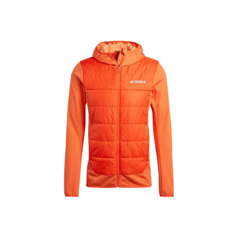 Adidas TERREX MULTI HYBRID INSULATED HOODED JACKET Jackets Coats Men's Semi-Impact Orange-0