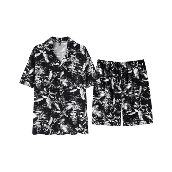 XIAFENYAN Pajama Set Men's Black