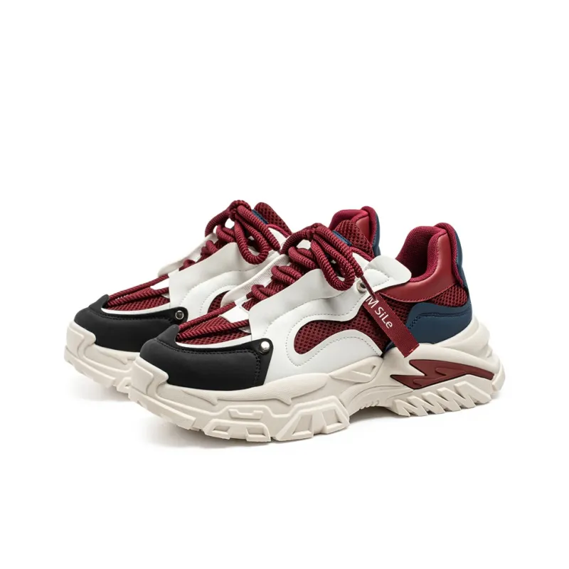 HACKBUTEER Low Top Chunky Sneakers Men's Box Included-15