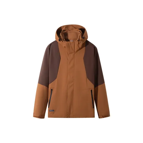 Tectop Water Resistant Windproof Insect Resistant Water Repellent Windbreaker Jacket Unisex Amber