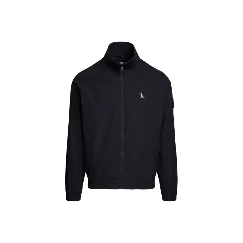 Calvin Klein Zip up Crinkled Bomber Jacket-0