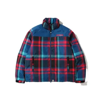A BATHING APE Check Down Jacket