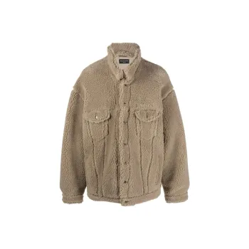 Balenciaga Fleece Oversized Jacket