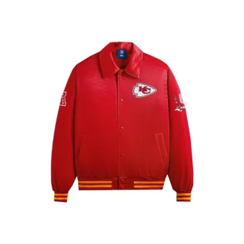 KITH X Nfl Chiefs Satin Bomber Jacket