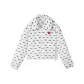 02K1 White Base Tiger Print All over Print