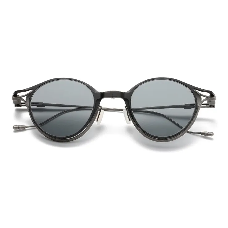 ROLLOTD Titanium Round Sunglasses Unisex-7