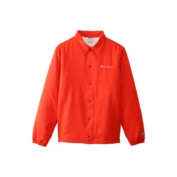 Champion FW21 Velvet-feel Coat Japan Version Unisex Orange Red