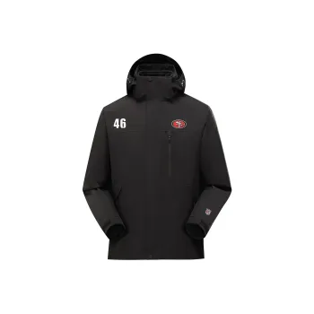 NFL Waterproof And Windproof Windbreaker Jacket Unisex Black