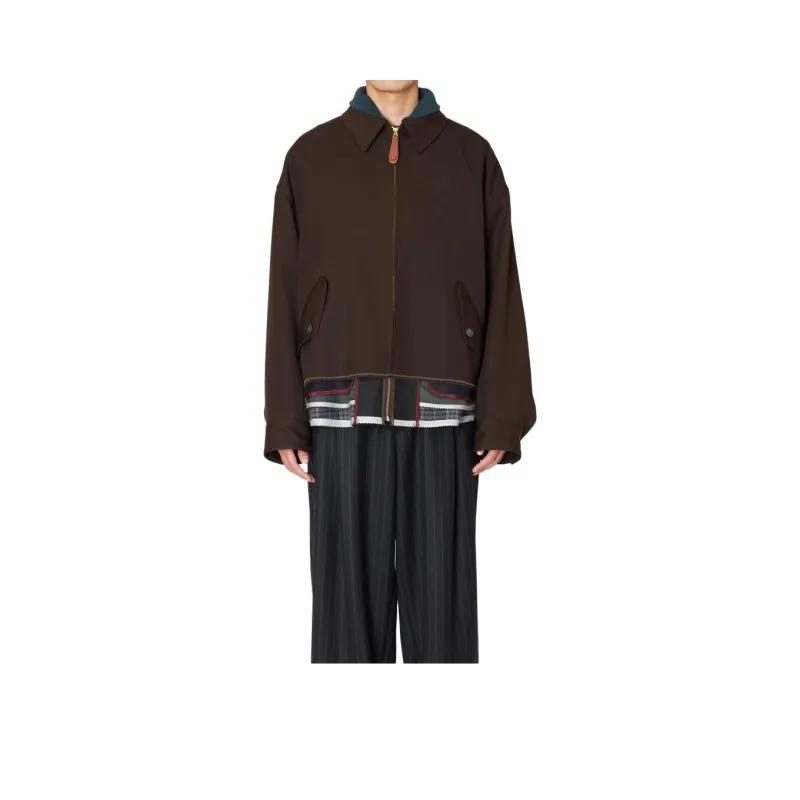KOLOR Layered-design Wool Jacket-0
