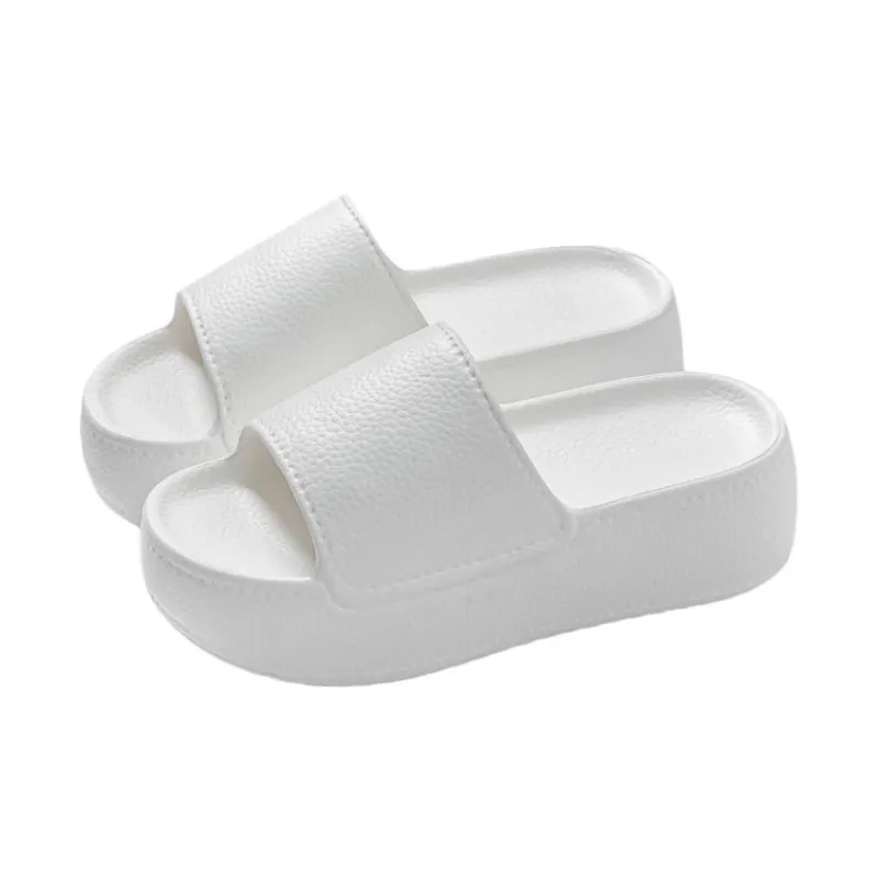 LUNNIFEIYA Platform Slippers High Heel Slip Resistant Versatile Height Increasing Home Slippers-6