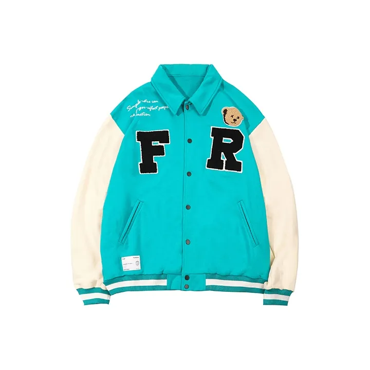 FRLMK Baseball Jacket Unisex Blue-0