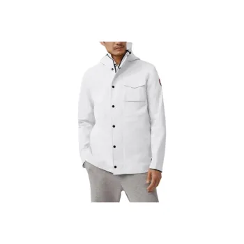 Canada Goose Waterproof And Windproof Windbreaker Jacket Men's Polaris White