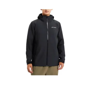 Columbia TITANIUM Water Resistant Windbreaker Jacket Unisex Graphite Black