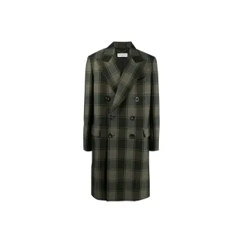 DRIES VAN NOTEN Coats Men Dark Green