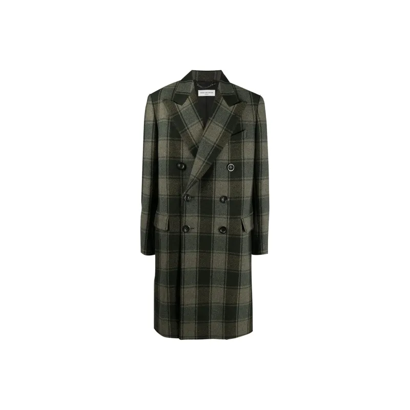 DRIES VAN NOTEN Coats Men Dark Green-0