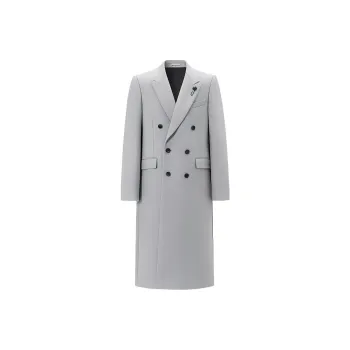 LARDINI Coats Men Light Gray