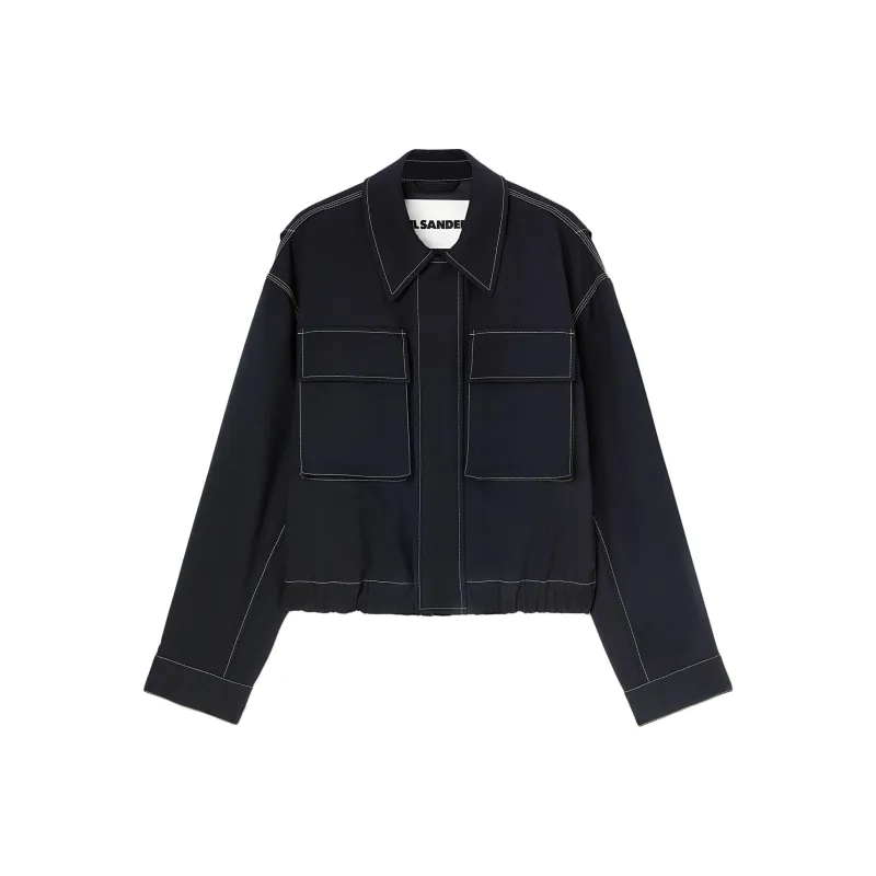 JIL SANDER Concealed Fastening Shirt Jacket-0