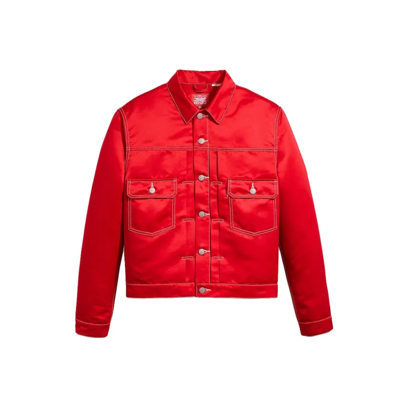 Kenzo X Levis LEVI'S X KENZO CO-BRAND Jackets Unisex Red-0