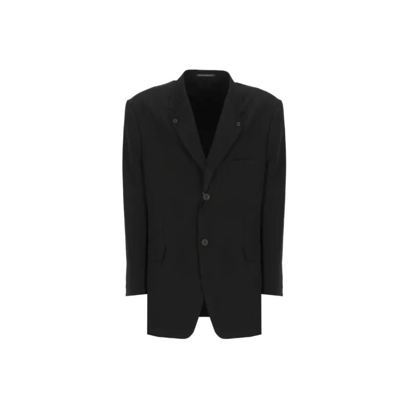 Yohji Yamamoto Single Breasted Tailored Blazer-0