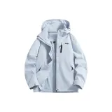 Moonlight Blue Single Windbreaker Jacket