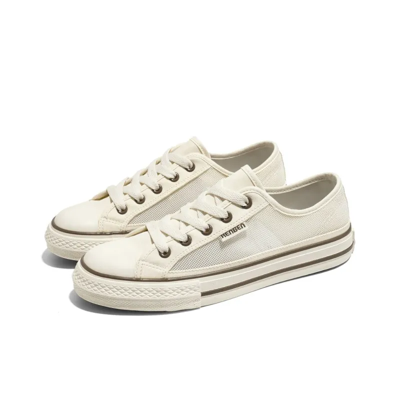 RENBEN Breathable And Lightweight Low Top Canvas Shoes Women's-12