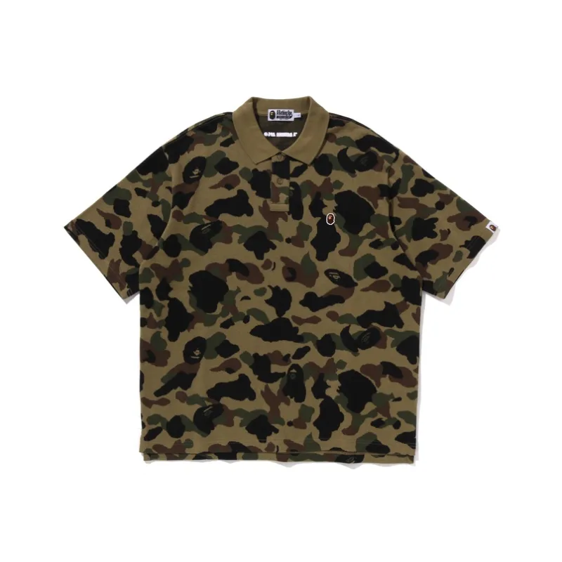 Bape 1st Camo Jacquard Relax Fit Polo Shirt-2
