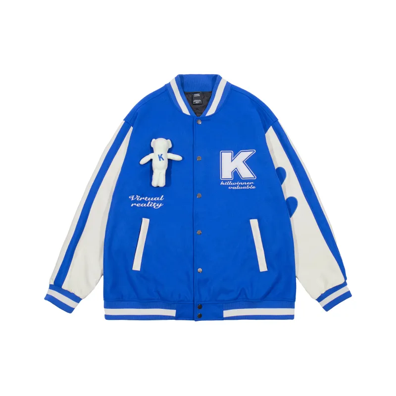 KILLWINNER Loose Fit Baseball Jacket Unisex-5