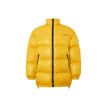 CELINE Logo Printed Zip Up Parka