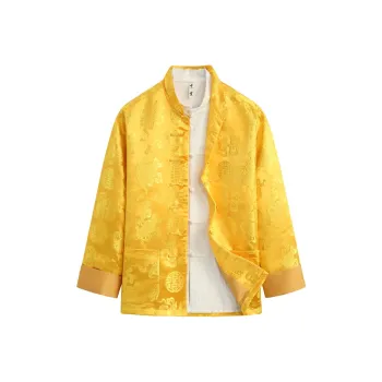 XUANSHENG Jackets Coats Men's Gold