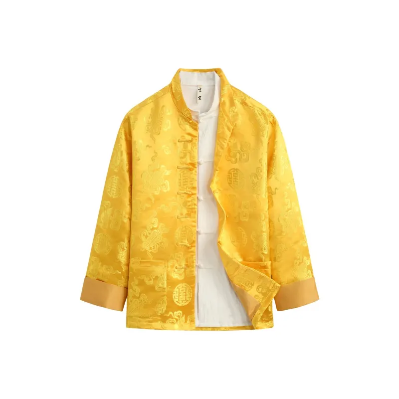 XUANSHENG Jackets Coats Men's Gold-0