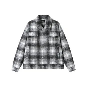 DANGEROUSPEOPLE Jackets Coats Unisex Plaid