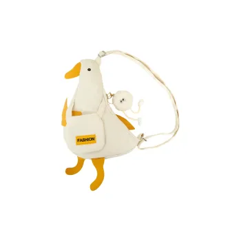 GOBLIN SHARKS 1759 Nylon Shoulder Bag, Crossbody Bag Regular Women's White/Black/Yellow/Blue